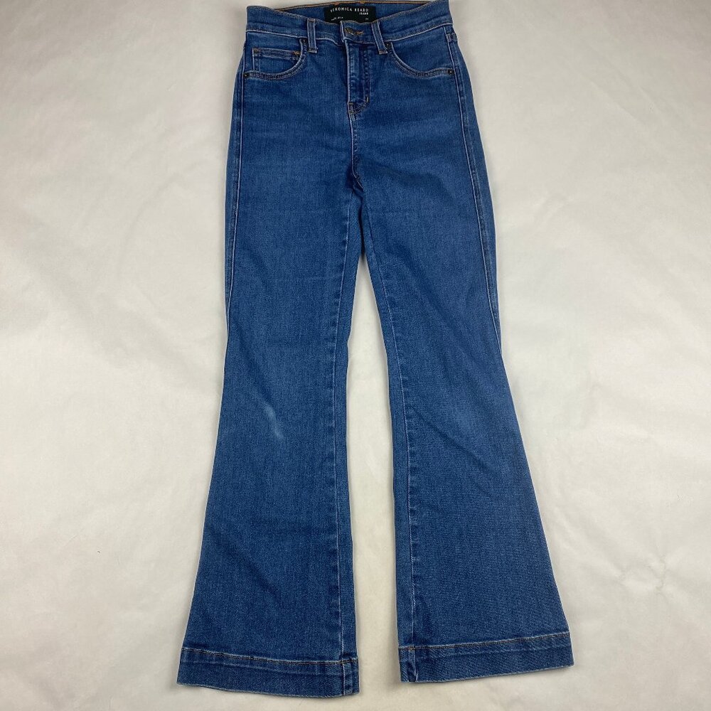 Veronica Beard Flare Jeans Women Size 24‎ Blue - Flaw